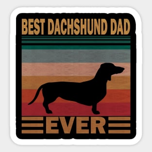 Dog Vintage Dachshund Dad Retro Wiener Dog s Retro Dachshund Dad Vintage Wiener Dog LoverClass paws Sticker